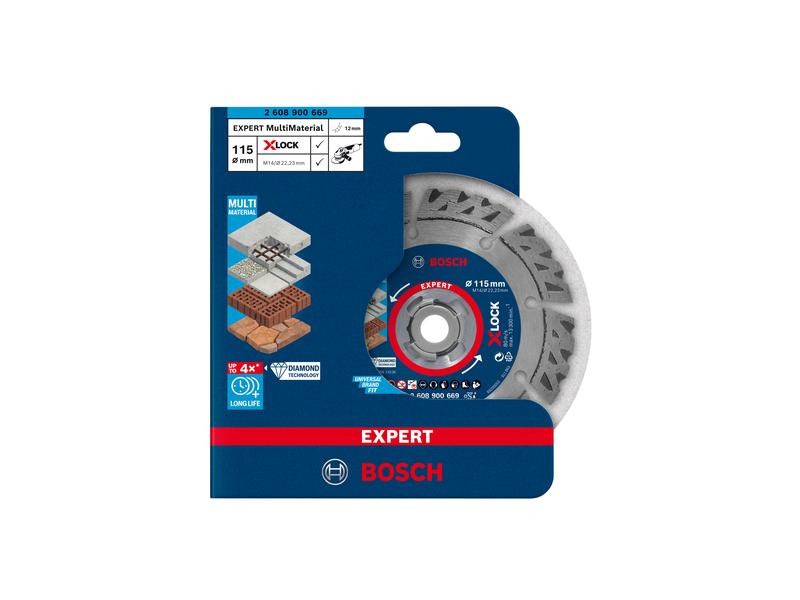 Bosch Professional Diamanttrennscheibe X-LOCK Expert MultiMaterial 115 mm