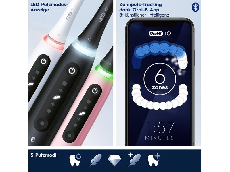 Oral-B Mikrovibrationszahnbürste iO Series 5, Weiss