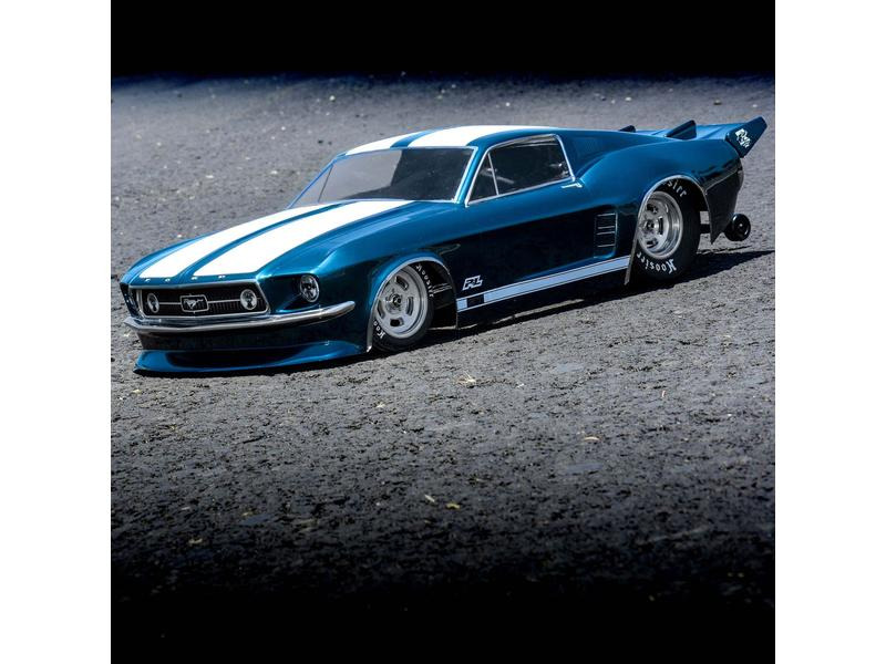 Proline Karosserie Ford Mustang 1967 Drag unlackiert, 1:10
