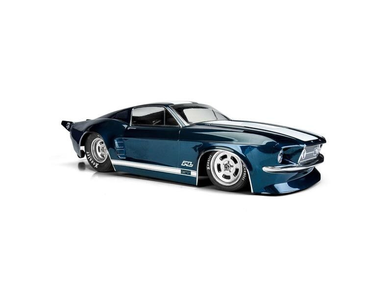 Proline Karosserie Ford Mustang 1967 Drag unlackiert, 1:10