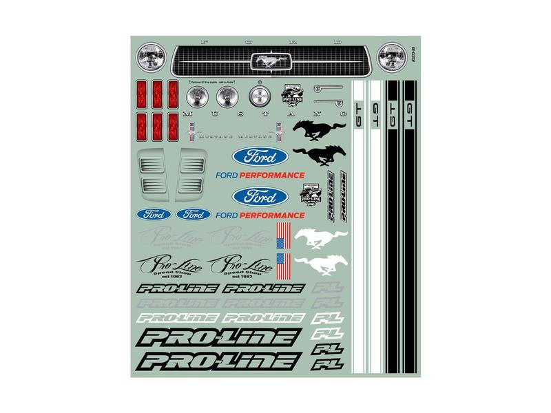 Proline Karosserie Ford Mustang 1967 Drag unlackiert, 1:10