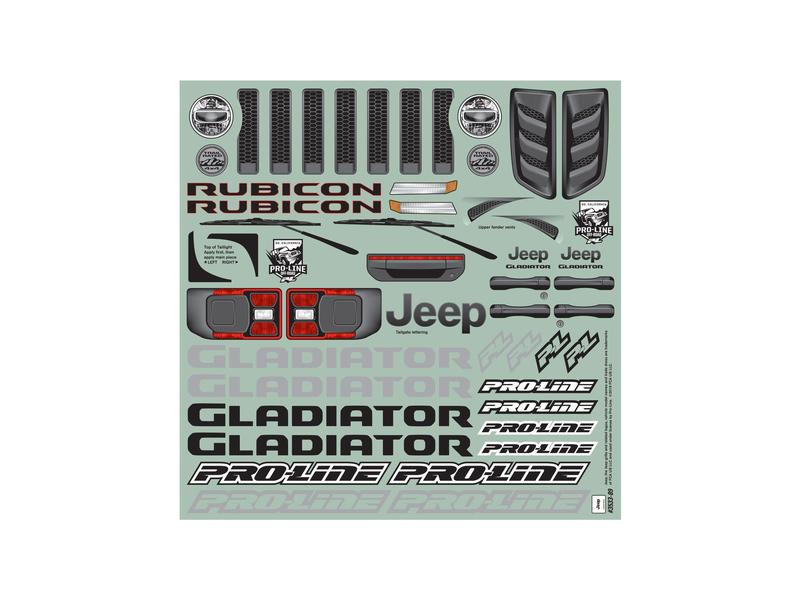 Proline Karosserie Jeep Gladiator Rubicon unlackiert, 1:5