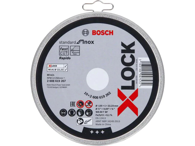 Bosch Professional Trennscheibe gerade X-LOCK Standard for Inox 125x1