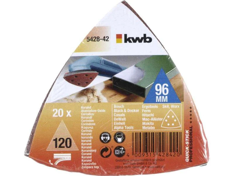kwb Delta-Haftscheibe K120 Profi-Pack