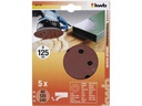 kwb Haftschleifscheibe 125mm Gelocht, Sortiert