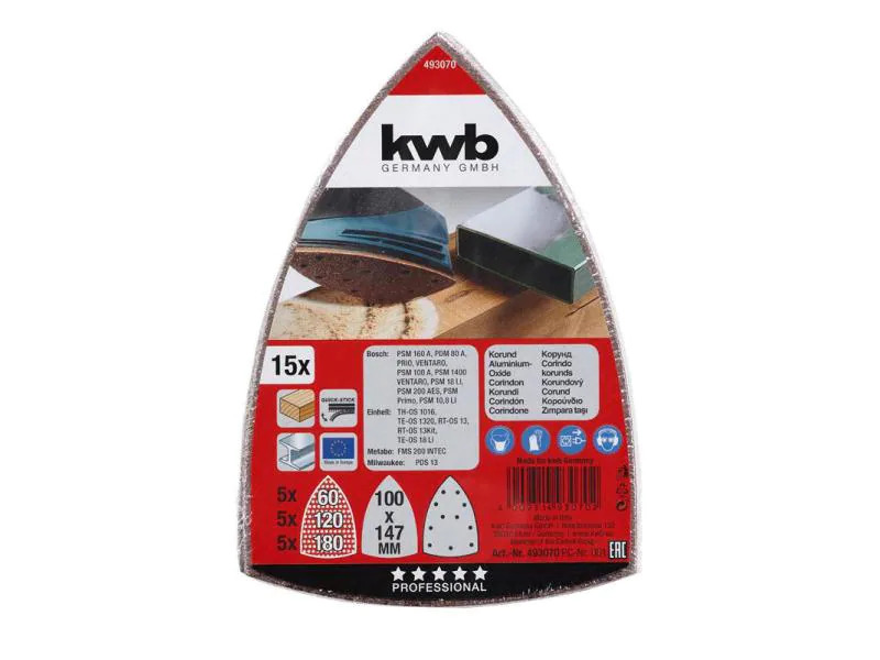 kwb Kletthaftscheibe Set 100 x 147 mm