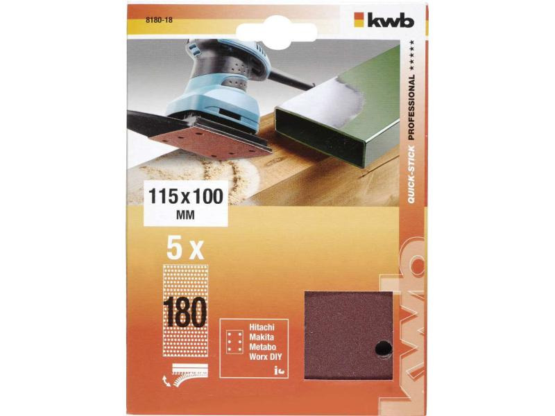 kwb Klstr. Korund 115X100 K180 gelocht
