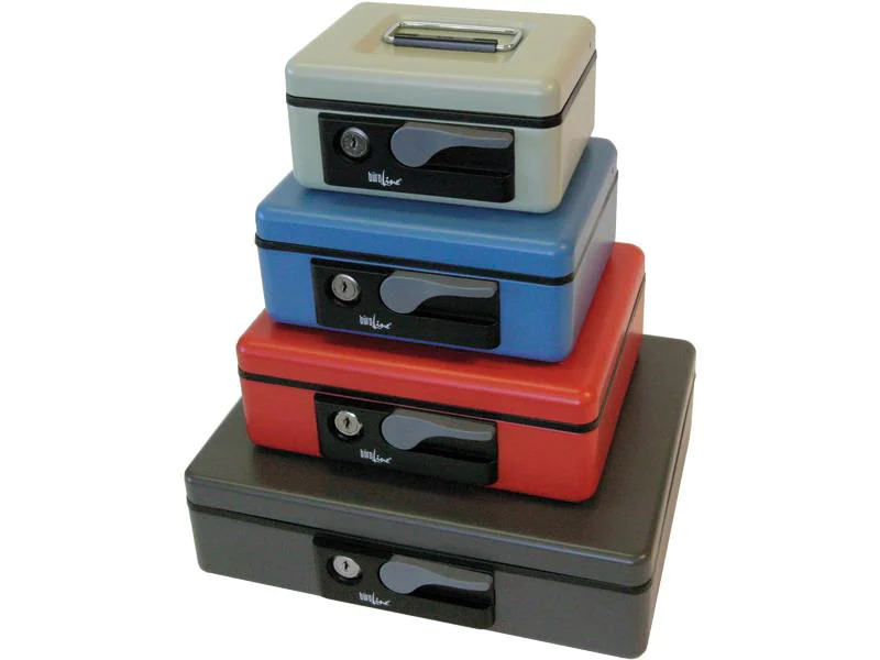 Büroline Geldkassette 30 x 8 x 23 cm Grau
