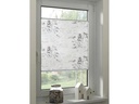 Gardinia Plissée Bella mit Blättern 40 x 130 cm, Weiss/Grau