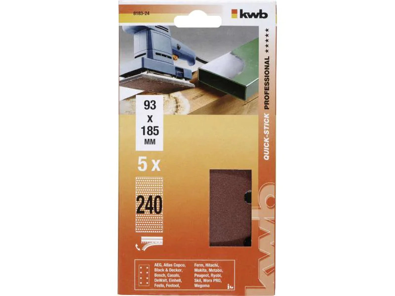 kwb Klstr. Korund 93X180 K240 gelocht