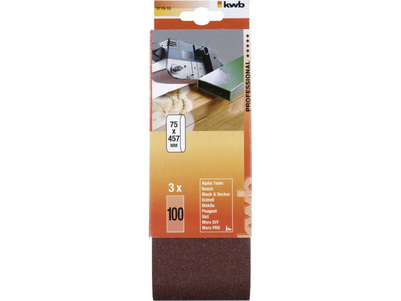 kwb Schleifband 75x 457mm K 100