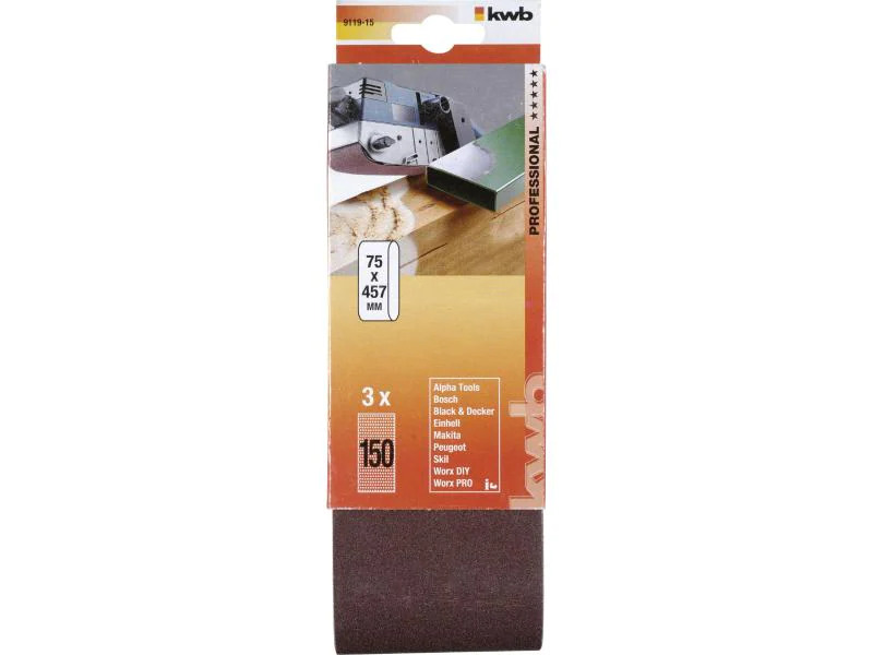 kwb Schleifband 75x 457mm K 150