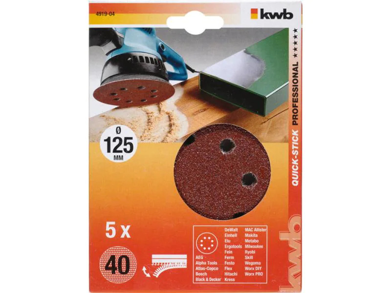 kwb Schleifscheibe 125mm K40