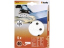 kwb Schleifscheibe 125mm K40 5 Stk.