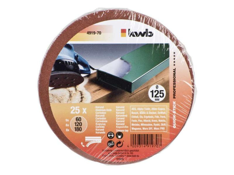kwb Schleifscheibe 125mm sortiert