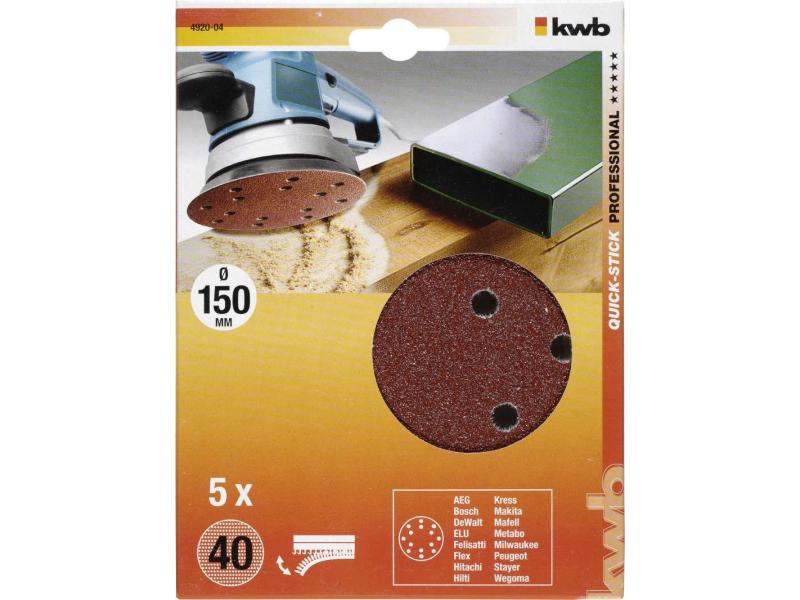 kwb Schleifscheibe 150mm K40 5 Stk.
