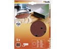kwb Schleifscheibe 150mm K80 5 Stk.