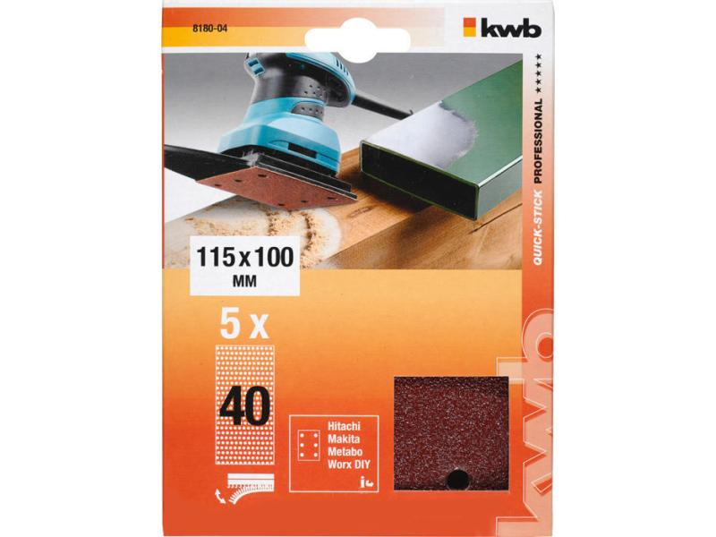 kwb Schleifstreifen 115x 100mm K120