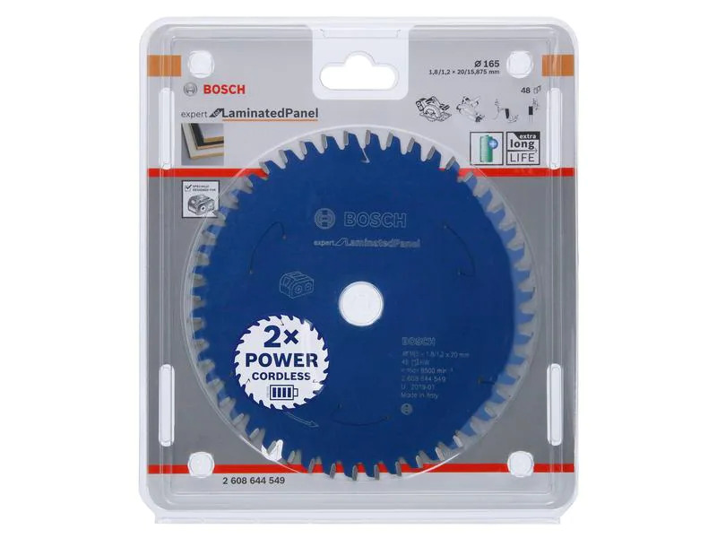 Bosch Professional Kreissägeblatt Expert for Laminated Panel Ø 165, Z 48