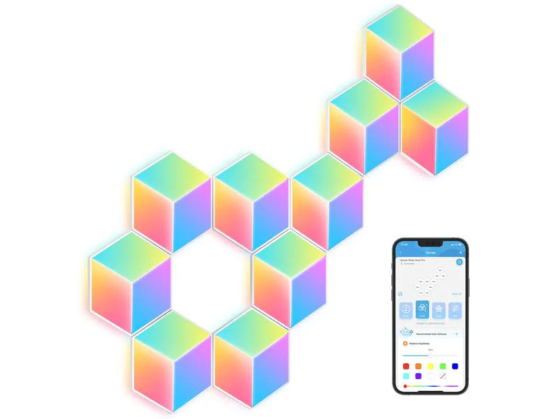 Govee Panelleuchte Glide Hexa Pro, 10er, RGBIC