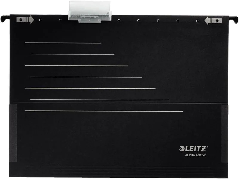 Leitz Hängeregister Alpha Active Schwarz, 5 Stück