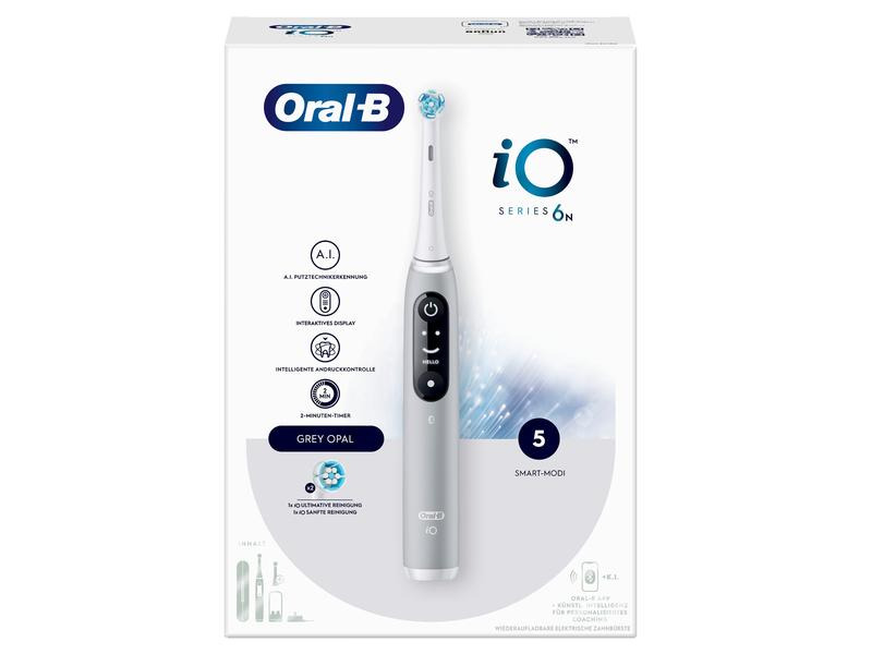 Oral-B Mikrovibrationszahnbürste iO Series 6, Grau