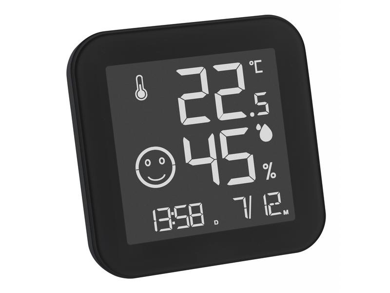 TFA Dostmann Thermo-/Hygrometer Digital, Black &amp; White, Schwarz