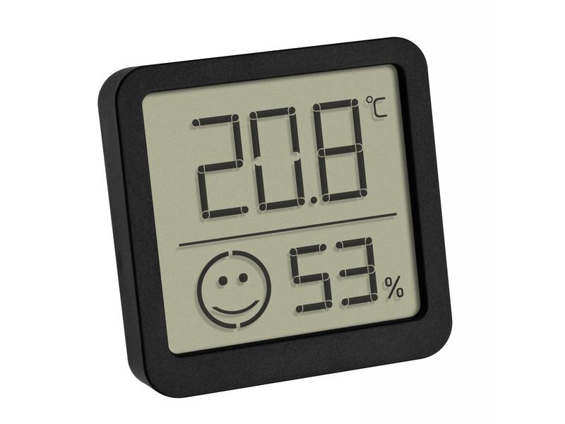 TFA Dostmann Thermo-/Hygrometer Digital, Schwarz, 2er Set