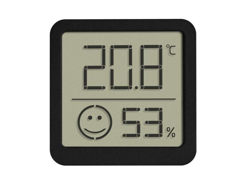 TFA Dostmann Thermo-/Hygrometer Digital, Schwarz, 2er Set