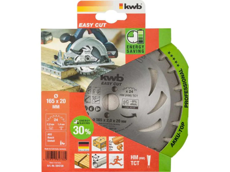 kwb Kreissägeblatt Akku-Top Ø 165 x 20 mm
