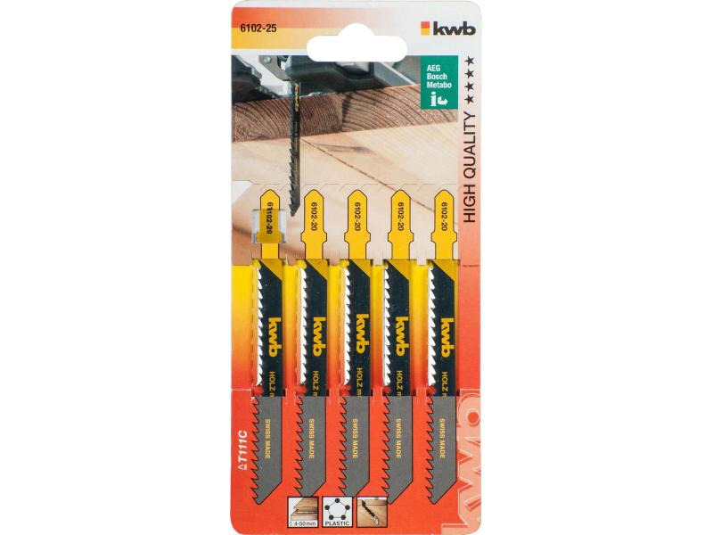 kwb Stichsägeblätter-Set Jigger M Holz