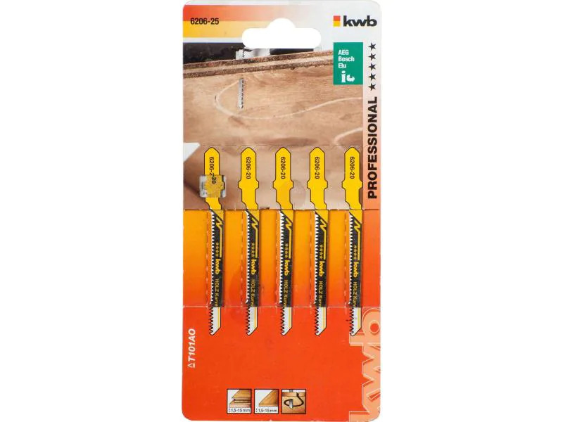 kwb Stichsägeblätter-Set Jigger Star K Holz