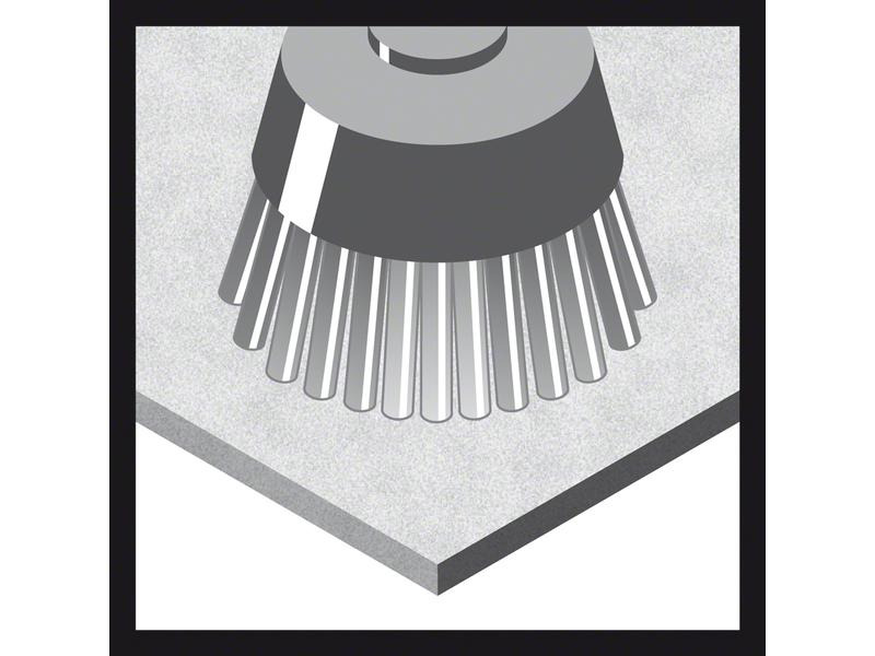 Bosch Professional Topfbürste X-Lock 75 mm, gewellter Stahldraht