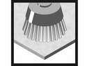 Bosch Professional Topfbürste X-Lock 75 mm, gewellter Stahldraht