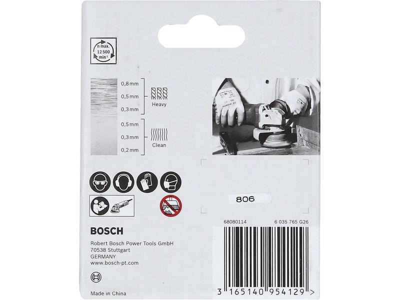 Bosch Professional Topfbürste X-Lock 75 mm, gezopfter Stahldraht