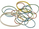 CONNECT Gummiband farbig, 75 Stück