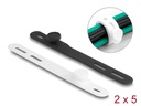Delock Kabelbinder Schwarz/Weiss 118 mm x 12 mm 10 Stück