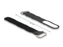Delock Klettkabelbinder Schwarz 127 mm x 20 mm 5 Stück