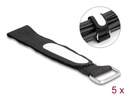 Delock Klettkabelbinder Schwarz 203 mm x 20 mm 5 Stück