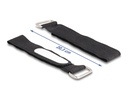 Delock Klettkabelbinder Schwarz 203 mm x 20 mm 5 Stück