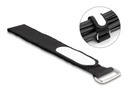Delock Klettkabelbinder Schwarz 305 mm x 25 mm 5 Stück