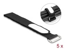 Delock Klettkabelbinder Schwarz 305 mm x 25 mm 5 Stück