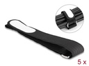 Delock Klettkabelbinder Schwarz 457 mm x 25 mm 5 Stück