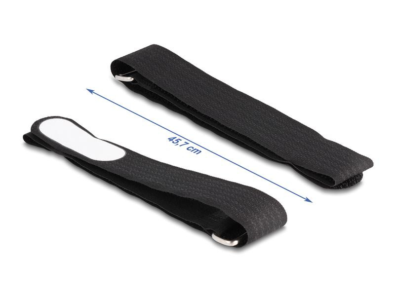 Delock Klettkabelbinder Schwarz 457 mm x 25 mm 5 Stück