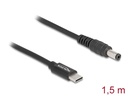 Delock Ladekabel USB-C zu 5.5 x 2.1 mm Stecker 1.5 m