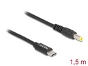 Delock Ladekabel USB-C zu 5.5 x 2.5 mm Stecker 1.5 m