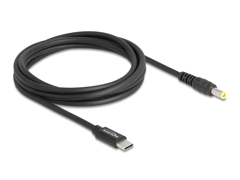 Delock Ladekabel USB-C zu 5.5 x 2.5 mm Stecker 1.5 m