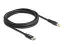 Delock Ladekabel USB-C zu 5.5 x 2.5 mm Stecker 1.5 m