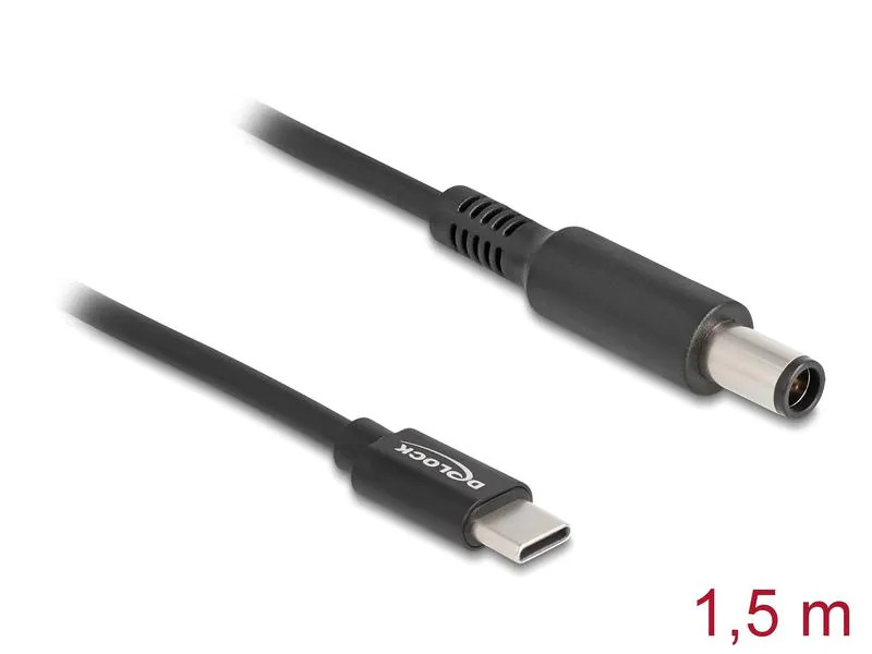 Delock Ladekabel USB-C zu Dell 7.4 x 5.0 mm Stecker 1.5 m