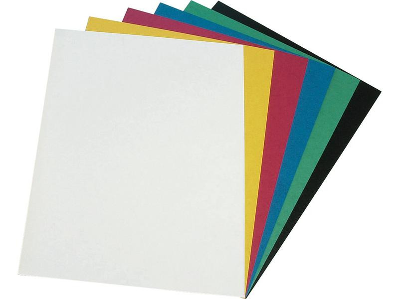 CONNECT Einbanddeckel 385 g/m², 50 Stück, Schwarz